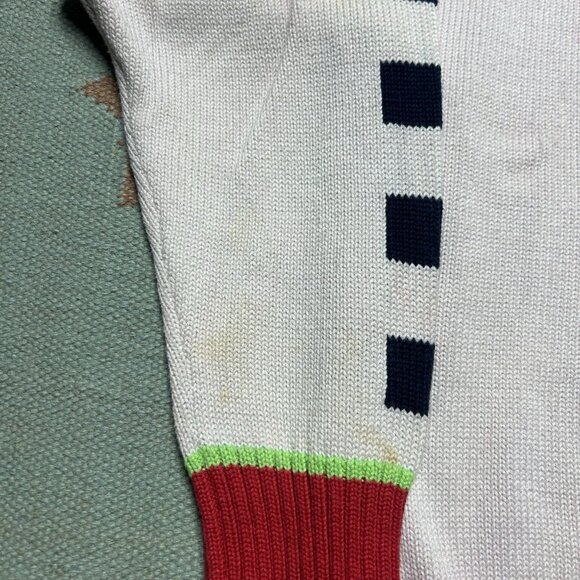 Vintage 80s head sportswear knit sweater ski snow cotton stars boxy medium - Picture 2 of 9